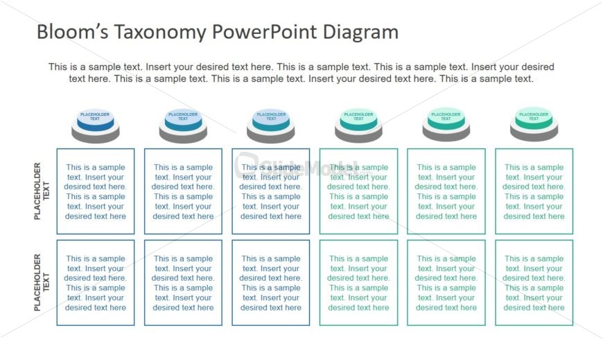 Button Shape 6 Segment PowerPoint