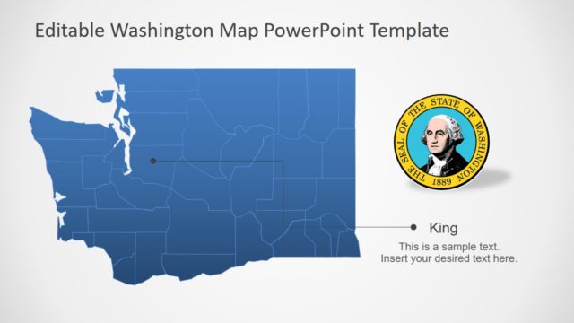 Washington USA PowerPoint Map