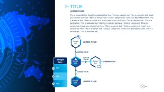 PowerPoint Technology Diagram Hexagon