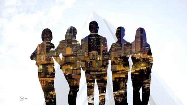 Business Professionals Edgy Technology PPT