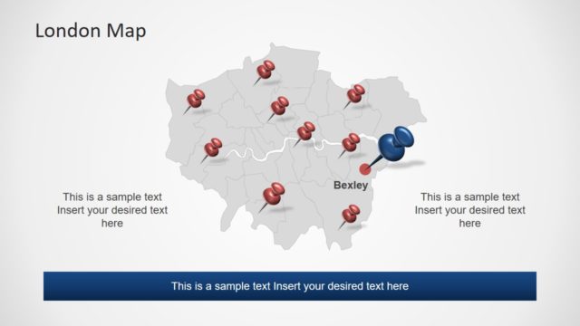 Outline Map City of London PowerPoint