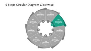 Infographic 9 Steps Diagram Template