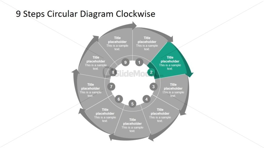 Infographic 9 Steps Diagram Template