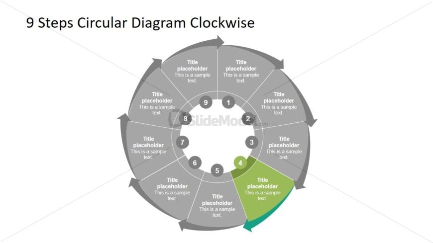 Arrow Shapes Process Cycle PowerPoint