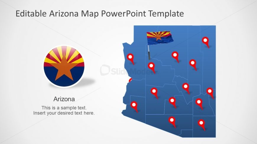Map Template of Arizona