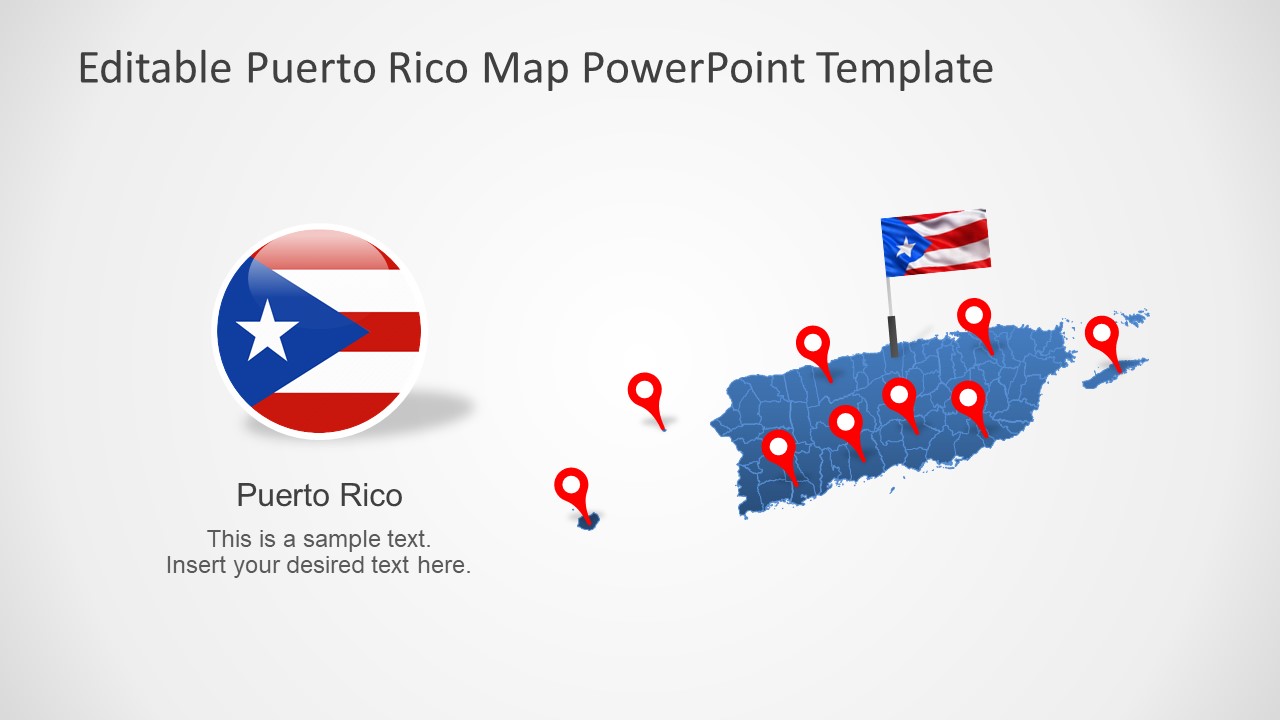 Editable Puerto Rico Map Template For Powerpoint Slidemodel