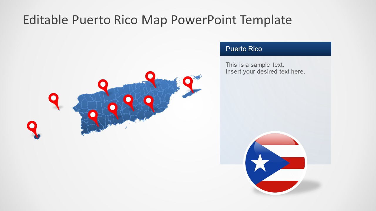 Silhouette Map of Puerto Rico 