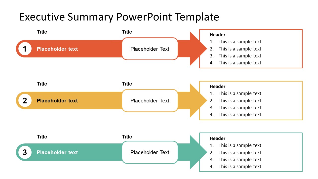 Executive Summary Powerpoint Template Slidemodel 2672