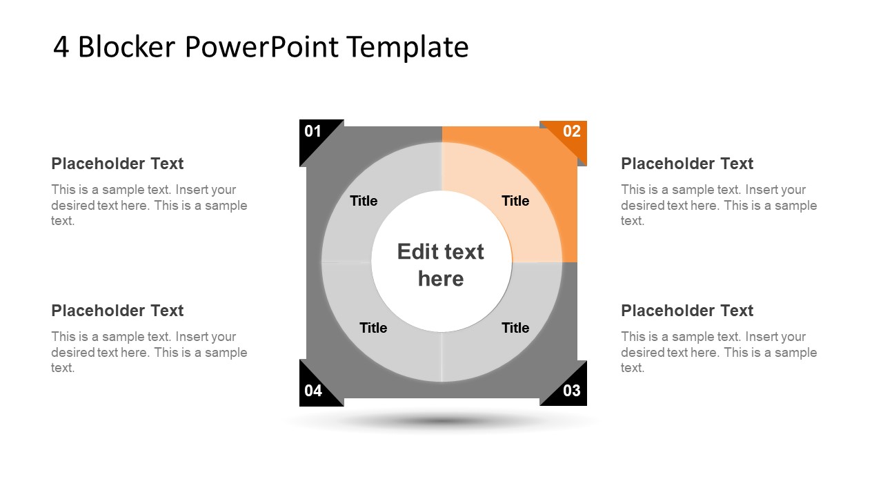 4 Blocker Style PowerPoint Slide 18