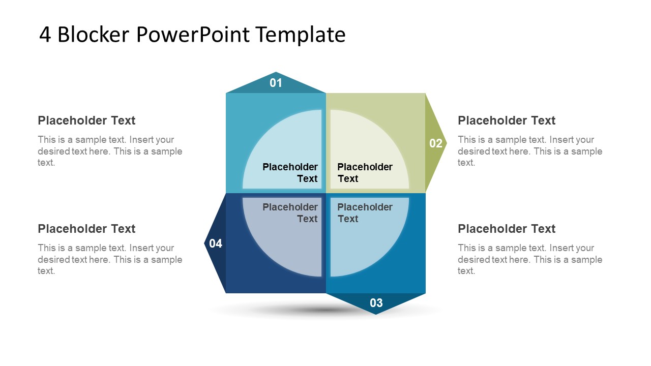 4 Blocker Style PowerPoint Slide 2