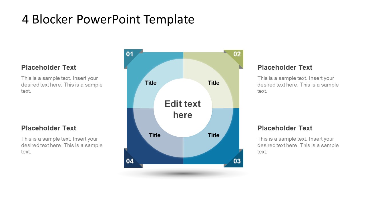 4 Blocker Style PowerPoint Slide 4