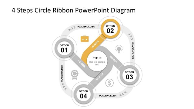 Core with 4 Steps Ribbon PPT