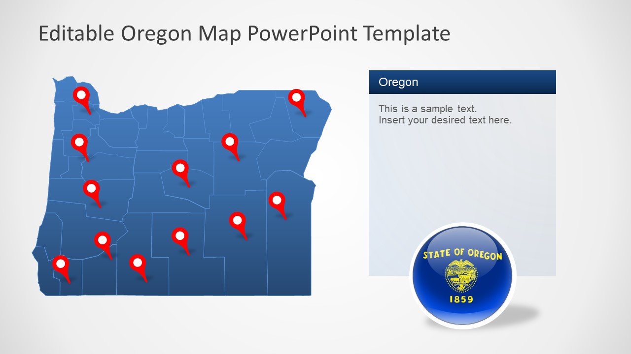 Slide of Location Template for Oregon