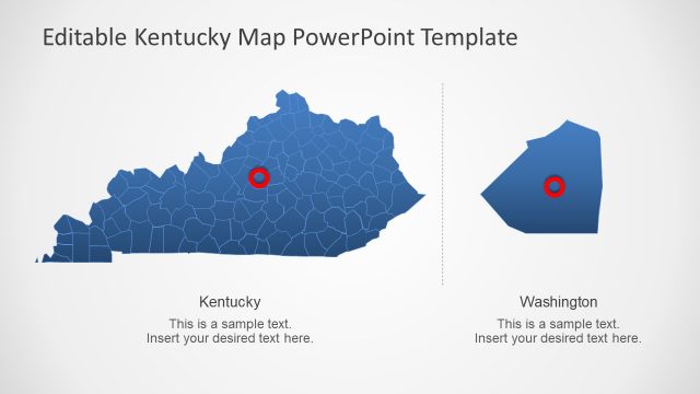 Map of State and County Kentucky PPT