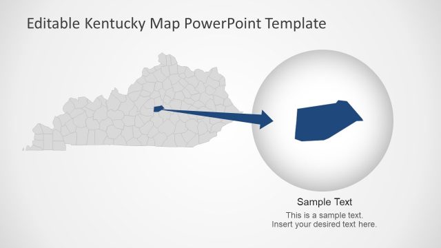 Kentucky USA PowerPoint Map