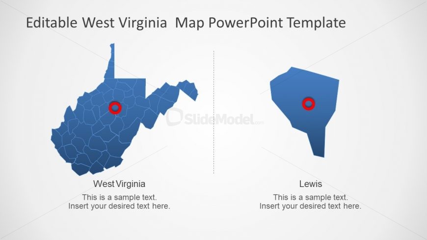 Editable Map of US State 