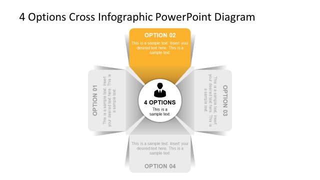 4 Options Infographic Diagram PPT