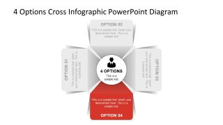 PPT 4 Panels Style Diagram