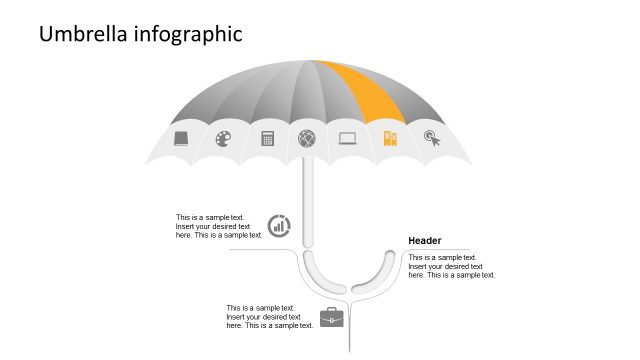 7 Umbrella Elements PowerPoint