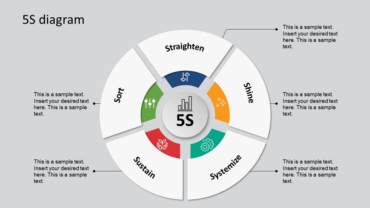 5 Steps PowerPoint Diagram Template