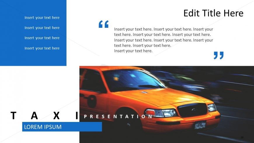 Contents Layout Design Taxi Themes