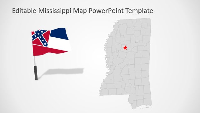 Flag and Map of Mississippi Presentation