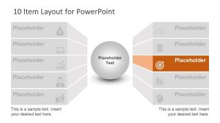 Target or Goal 1 Item Tunnel Layout PPT Template