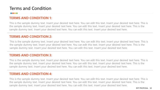 RFP Terms and Conditions PowerPoint