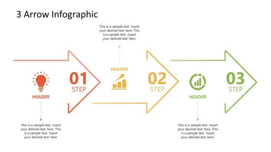 3 Arrows Milestone PowerPoint Timeline 