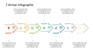 7 Arrows Milestone PowerPoint Timeline 