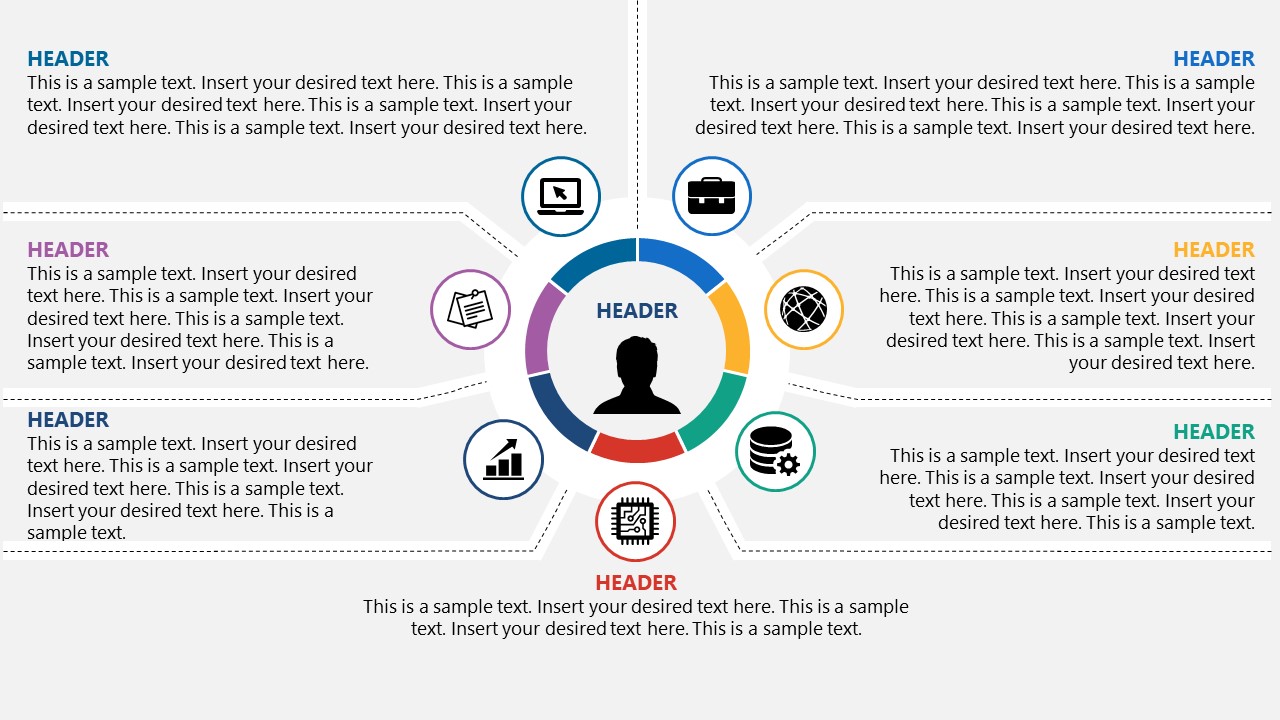 7 Steps Segmented Canvas PowerPoint - SlideModel