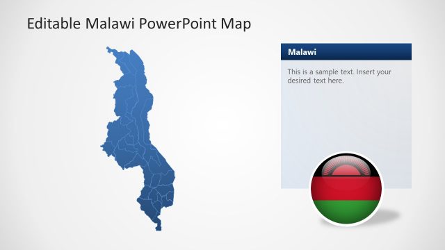 PowerPoint Map of Malawi and Flag