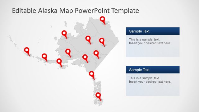 PowerPoint Alaska Map of State