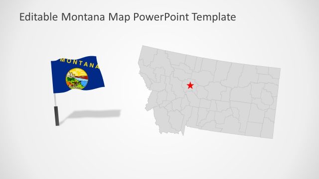 Political Map of Montana PowerPoint