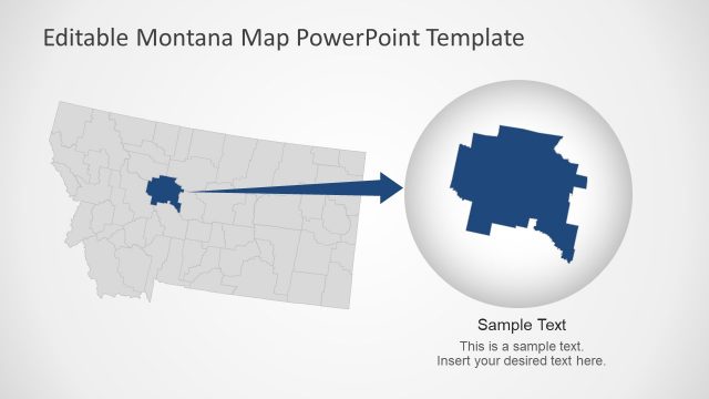 Zoom Montana County Map Template