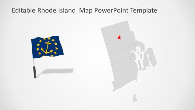 USA State of Rhode Island PowerPoint Map