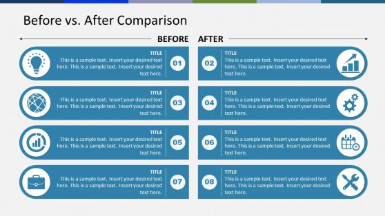 Before and After Comparison PowerPoint Template