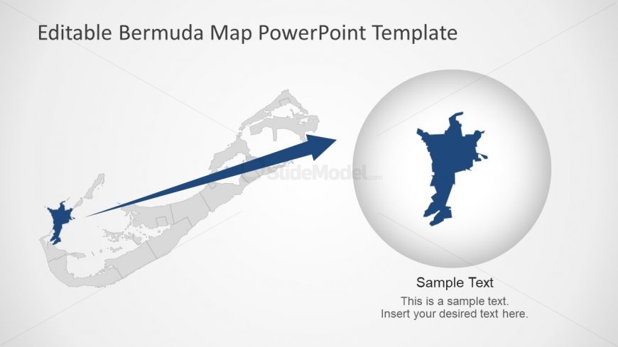 Flat Vector Bermuda Map Presentation