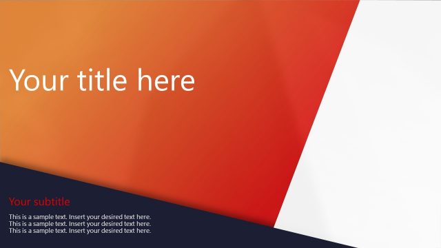 Orange Gradient PowerPoint Professional Theme