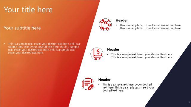 Bullet Points Corporate Agenda Template