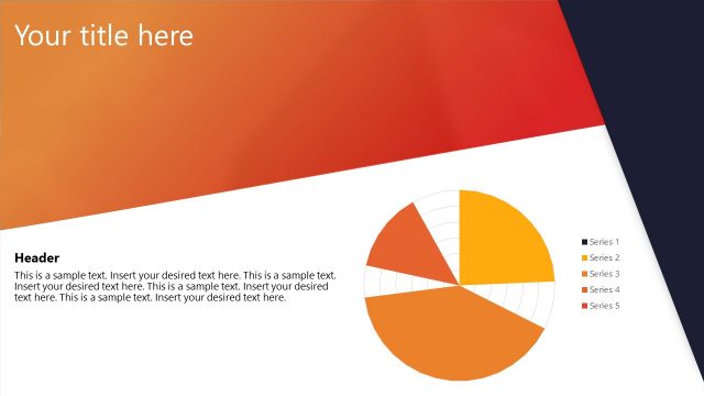 Radar Chart Orange Corporate PowerPoint Theme