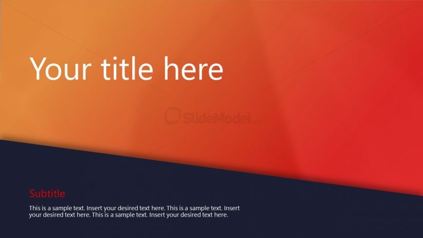 Professional Template of Orange Corporate Theme