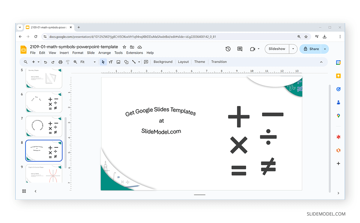 Adding a PowerPoint-created curved text to a Google Slides layout