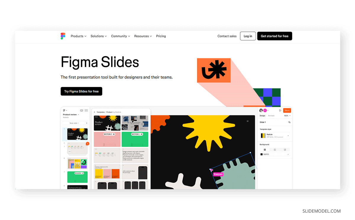 Figma Slides presentation designer IT presentation alternative to PowerPoint