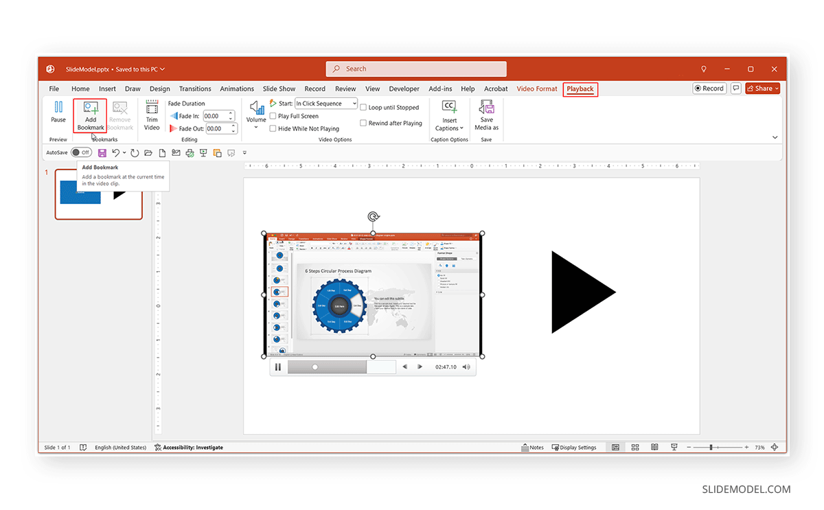 How to create a second benchmark in PowerPoint