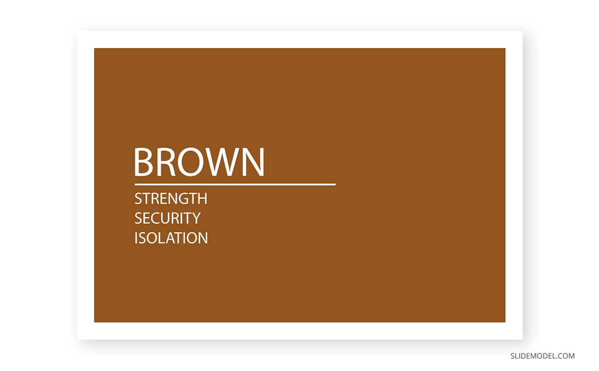 brown color psychology