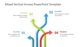 4 Steps Vertical Arrow Slide