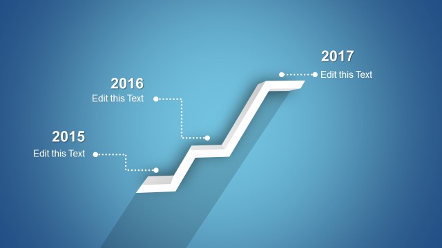 Creative Timeline Template Clipart for PowerPoint