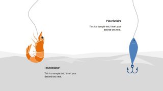 Prawn and Fish Bait PPT Clipart