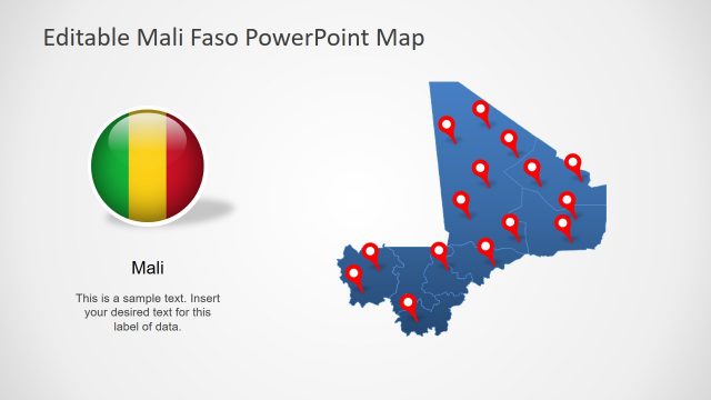 Mali PowerPoint Map